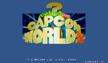 Capcom World 2 (Japan 920611) screen shot title